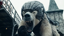 Iorek Byrnson from His Dark Materials, image from HBO/BBC